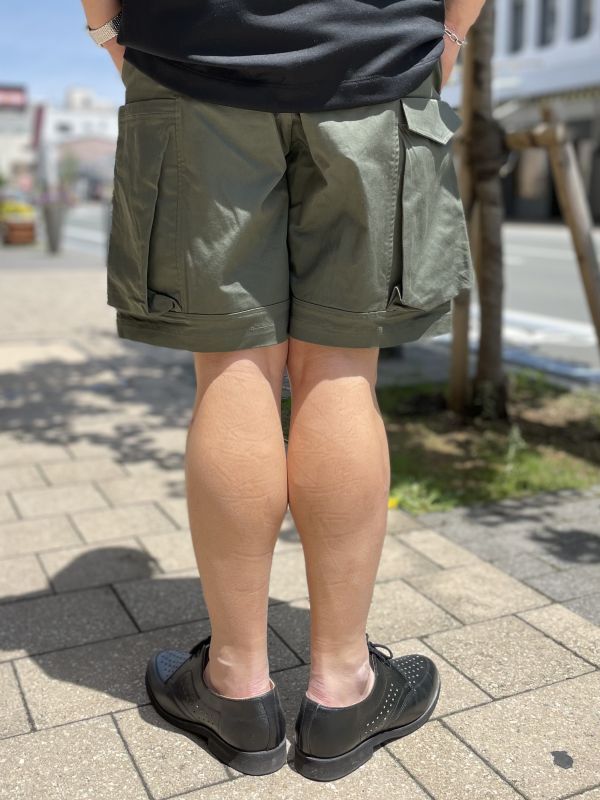 ☆20％OFF☆NULL TOKYO － Outside Shorts ： オリーブ - WAXBERRY